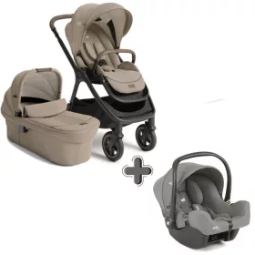   Joie Signature Finiti 2in1 babakocsi Sandstone - i-Snug 2 hordozó Pebble #510424