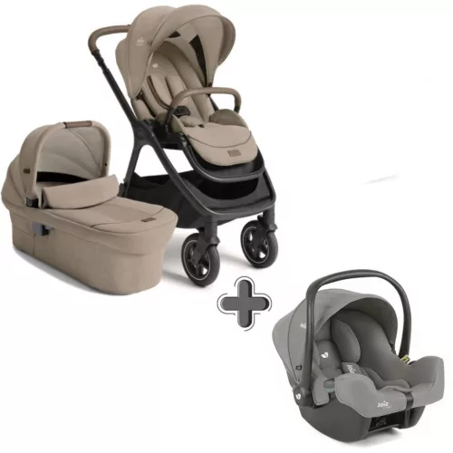 Joie Signature Finiti 2in1 babakocsi Sandstone - i-Snug 2 hordozó Pebble #510424