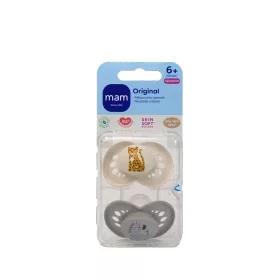   Mam Original szilikon játszócumi 2db 6hó krém-bézs #853579 2026