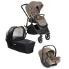 Joie Versatrax babakocsi szett i-Snug2 hordozó Cashew + Signature Ramble mózeskosár Eclipse #560568