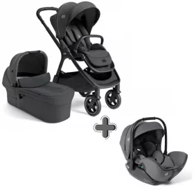   Joie Signature Finiti 2in1 babakocsi + i-Level Pro hordozó Ebony #560571