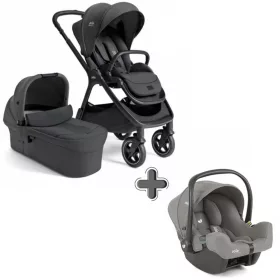   Joie Signature Finiti 2in1 babakocsi Ebony + i-Snug 2 hordozó Pebble #560569