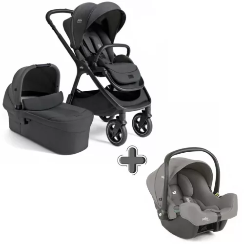 Joie Signature Finiti 2in1 babakocsi Ebony + i-Snug 2 hordozó Pebble #560569
