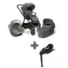 Joie Signature Finiti 2in1 babakocsi Ebony + i-Snug 2 hordozó Pebble +  i-Base Encore bázistalp #560574