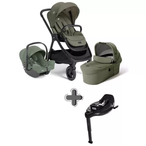 Joie Signature Finiti 2in1 babakocsi Evergreen + i-Snug 2 hordozó Laurel +  i-Base Encore bázistalp #560575