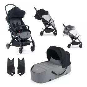 Bumprider Connect babakocsi szett #Black-Grey Melange