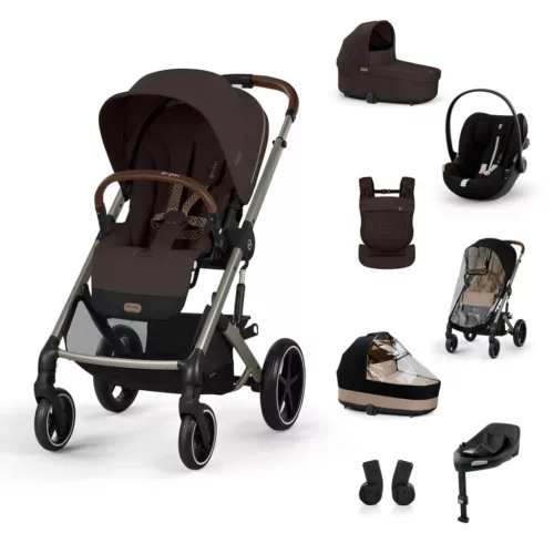 Cybex Gold Balios S Lux Travel System - Ease Plus All-Weather - Amya #Almond Beige - beige #70000660