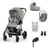 Cybex Gold Balios S Lux Travel System - Ease Plus - Amya #Stone Grey - mid grey #70000655
