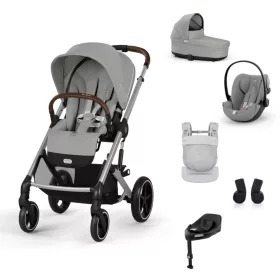  Cybex Gold Balios S Lux Travel System - Ease Plus - Amya #Stone Grey - mid grey #70000655