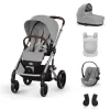 Cybex Gold Balios S Lux Travel System - Essential - Amya #Stone Grey - mid grey #70000651