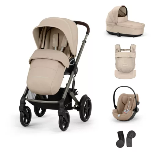 Cybex Gold Balios S Lux Travel System - Essential - Amya #Almond Beige - beige #70000652