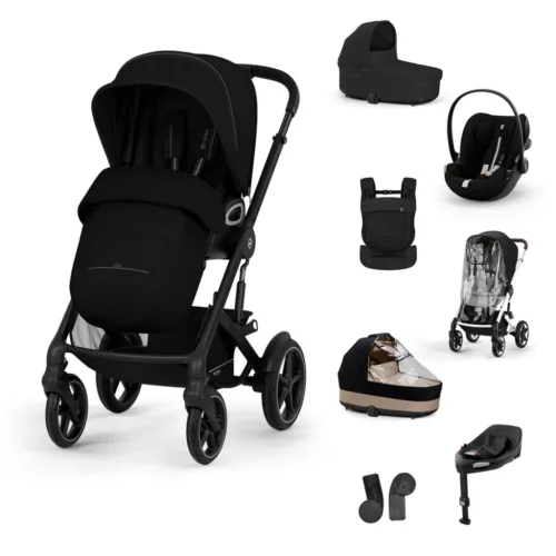 Cybex Gold Talos S Lux Travel System - Ease Plus All-Weather - Amya #Moon Black-black #70000680
