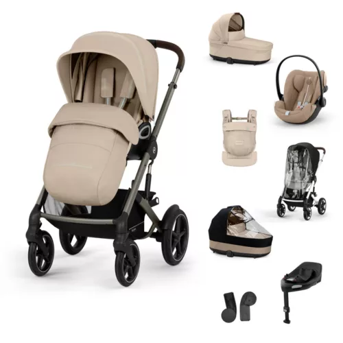 Cybex Gold Talos S Lux Travel System - Ease Plus All-Weather - Amya #Almond Beige - beige #70000681