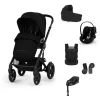 Cybex Gold Talos S Lux Travel System - Ease Plus - Amya #Moon Black-black #70000677