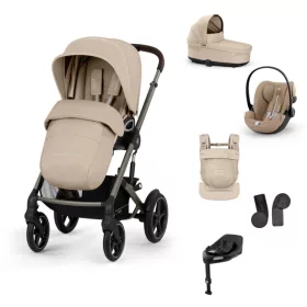   Cybex Gold Talos S Lux Travel System - Ease Plus - Amya #Almond Beige - beige #70000678