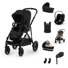   Cybex Gold Gazelle S LUX Travel System - Ease Plus All-Weather - Amya #Moon Black-black #70000703