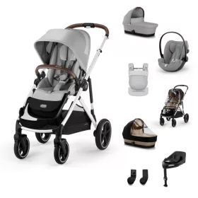   Cybex Gold Gazelle S LUX Travel System - Ease Plus All-Weather - Amya #Stone Grey - mid grey #70000704