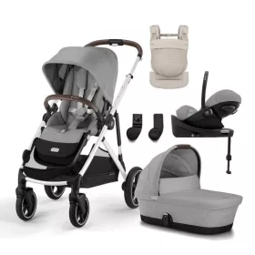   Cybex Gold Gazelle S LUX Travel System - Ease Plus - Amya #Stone Grey - mid grey #70000700