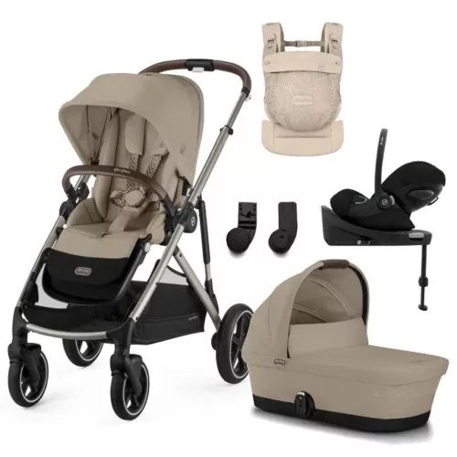 Cybex Gold Gazelle S LUX Travel System - Ease Plus - Amya #Almond Beige - beige #70000701