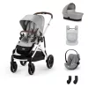 Cybex Gold Gazelle S LUX Travel System - Essential - Amya #Stone Grey - mid grey #70000696