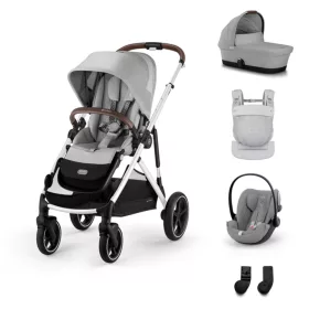   Cybex Gold Gazelle S LUX Travel System - Essential - Amya #Stone Grey - mid grey #70000696
