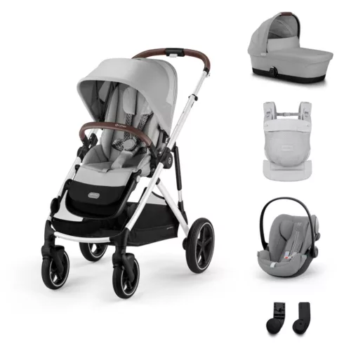 Cybex Gold Gazelle S LUX Travel System - Essential - Amya #Stone Grey - mid grey #70000696