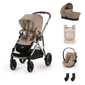   Cybex Gold Gazelle S LUX Travel System - Essential - Amya #Almond Beige - beige #70000697
