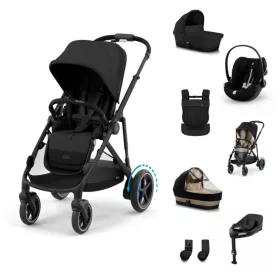   Cybex Gold eGazelle S LUX Travel System - Ease Plus All-Weather - Amya #Moon Black-black #70000727