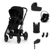 Cybex Gold eGazelle S LUX Travel System - Ease Plus - Amya #Moon Black-black #70000723