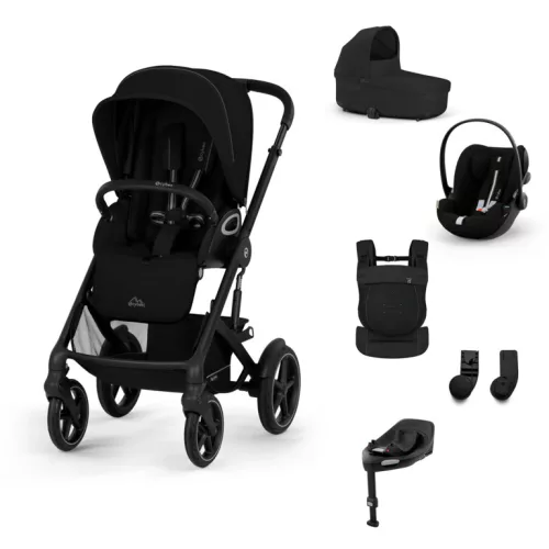 Cybex Gold eGazelle S LUX Travel System - Ease Plus - Amya #Moon Black-black #70000723
