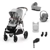 Cybex Gold eGazelle S LUX Travel System - Ease Plus - Amya #Stone Grey - mid grey #70000724