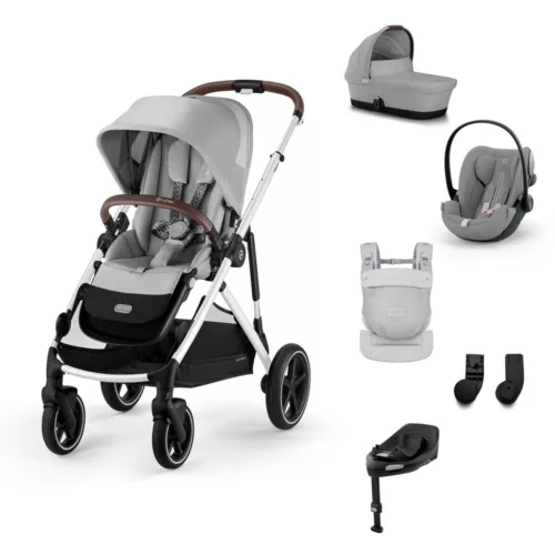 Cybex Gold eGazelle S LUX Travel System - Ease Plus - Amya #Stone Grey - mid grey #70000724