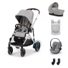 Cybex Gold eGazelle S LUX Travel System - Essential - Amya #Stone Grey - mid grey #70000720
