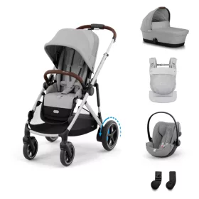   Cybex Gold eGazelle S LUX Travel System - Essential - Amya #Stone Grey - mid grey #70000720
