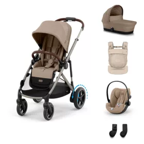   Cybex Gold eGazelle S LUX Travel System - Essential - Amya #Almond Beige - beige #70000721