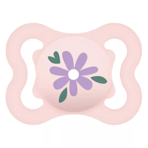 Mam Mini Air játszócumi #szilikon #0hó #Rózsaszín virág #100007218-853685