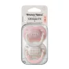 Tommee Tippee Newborn újszülött szilikon cumi sterilizáló tokkal 0-2 hó 2 db #433650 lány rózsaszín