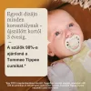 Tommee Tippee Newborn újszülött szilikon cumi sterilizáló tokkal 0-2 hó 2 db #433650 lány rózsaszín