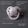 Tommee Tippee Ultimate Fit újszülött szilikon cumi sterilizáló tokkal 0-2 hó 2 db #433650 lány barack