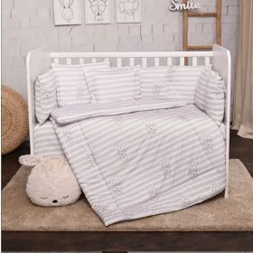 Lorelli Lilly ágynemű szett 60x120 - Grey Striped #56616