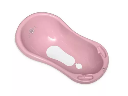 Lorelli Kád 84cm leeresztővel csúszásgátlóval - Bear Dark Pink #56545