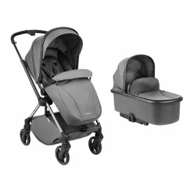   Kikkaboo Lanah 2in1 babakocsi átfordítható tolókarral #grey KIFUTÓ