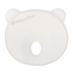   Kikkaboo párna laposfejűség elleni memóriahabos ergonomikus #Airknit maci fehér
