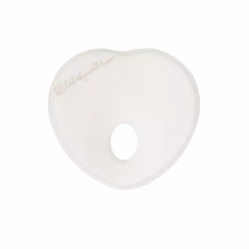 Kikkaboo párna laposfejűség elleni memóriahabos ergonomikus #Airknit szív fehér