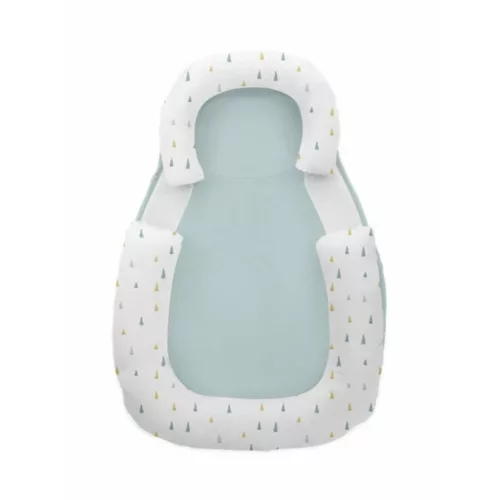 Kikkaboo babapozicionáló memóriahabos hypoallergén legurulás gátlós #60x40x8cm #Menta háromszögek