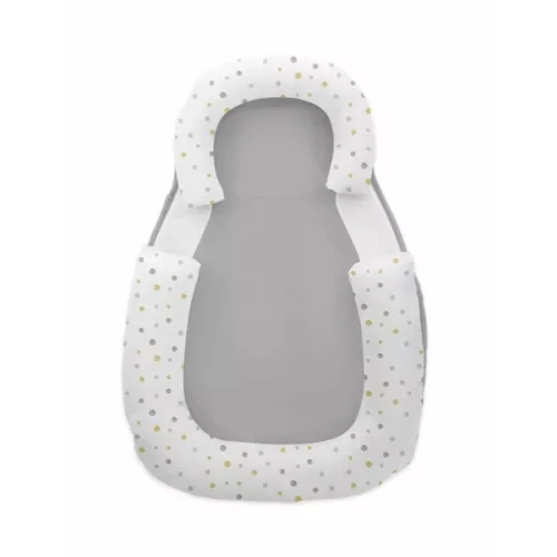 Kikkaboo babapozicionáló memóriahabos hypoallergén legurulás gátlós #60x40x8cm #Szürke pöttyök