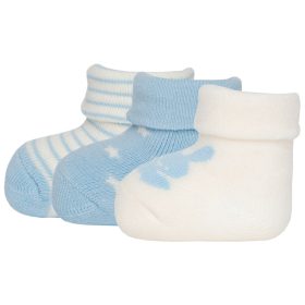   Ewers Zokni #3db #újszülött méret #latte-hellbleu #205000