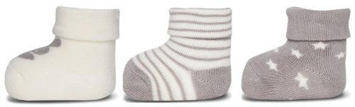 Ewers Zokni #3db #újszülött méret #latte-silber #205000