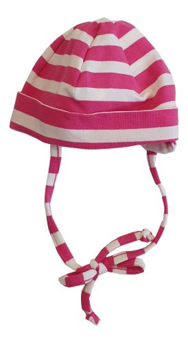 Sterntaler pamut sapka #rózsaszín-fehér csíkos #1501700-745-39