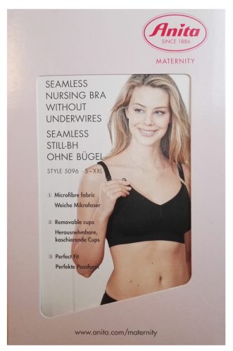 Anita szoptatós melltartó #Fekete #XXL #5096